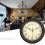12-inch round retro silent quartz decorative wall clock 4