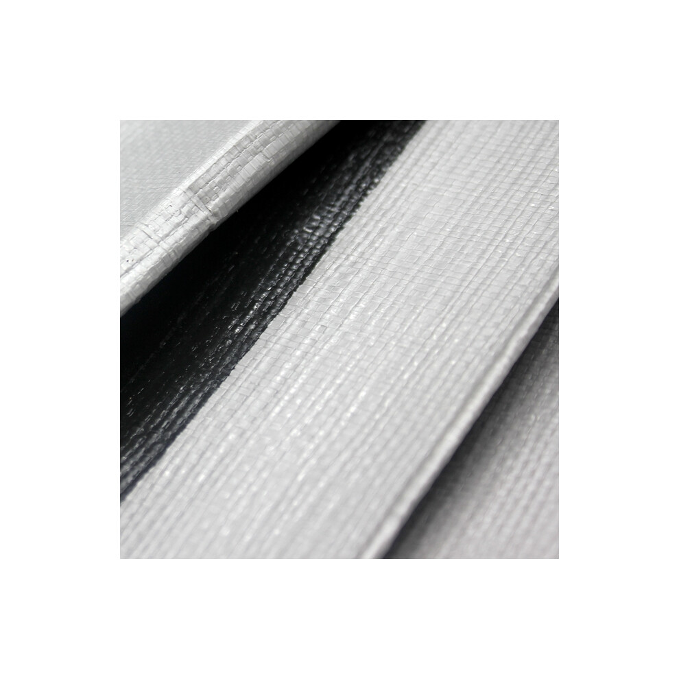 5X5m Silver And Black Tarpaulin 260G/M2 5902815951032