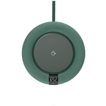 (green) Intelligent constant temperature heating coaster, insulated water cup base, desk Warmer Heating Pad