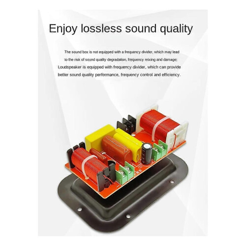 2-way 350W Speaker High/Low Pass Frequency Divider compatible with DIY Home Cinema 1