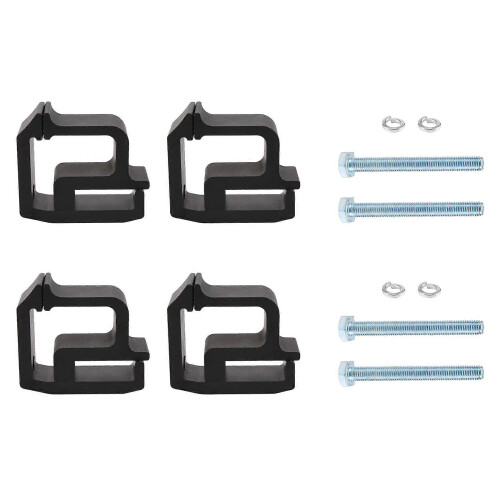 Conjunto de 4 grampos de fixação para capota de caminhonete, caçamba e toldo. 2