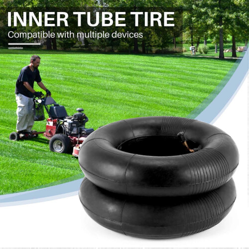 Pacote com 2 câmaras de ar 2.80/2.50-4 polegadas com válvula curva TR87, compatíveis com scooters, cortadores de grama e carrinhos de mão. 2