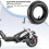 Pacote com 2 câmaras de ar 2.80/2.50-4 polegadas com válvula curva TR87, compatíveis com scooters, cortadores de grama e carrinhos de mão. 4