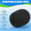 100 pezzi Griglia antivento in spugna per microfono, copri microfono nero 30mmx8mm 5