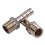 4pcs Gold 1/8BSP Male Thread Brass Hose Barb Coupling Connector 4
