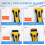 100 Pack Scraper Plastic Replacement Blades, Plastic Blades for Hob Scraper, Replacement Blades Used for Window, Floor 4