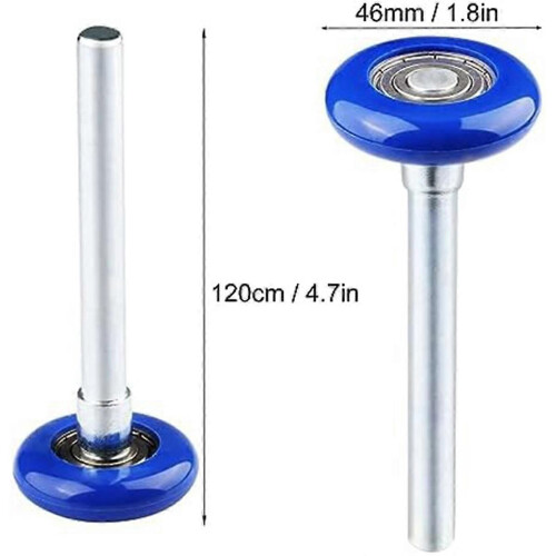 Pacote com 12 roletes de vedação de nylon de 1,8 polegadas para porta de garagem com rolamentos reforçados. 1