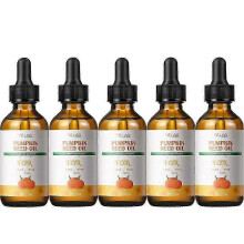 (5pcs) Pumpkin Seed Oil for Hair Growth, Organic Cold-Pressed Pumpkin Seed Oil, Scalp Oil for Thicker, Stronger Hair, Hair Growth Oil for Women & Men