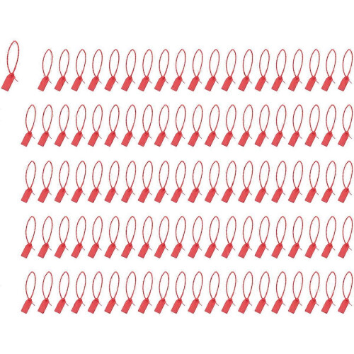 100 pcs Plastic Safety Fasteners Numbered Cable Ties Self-Locking Label compatible with Fire Extinguishers 2