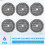 6 Replacement Mop Pads compatible with LG A9 Steam Mop 4