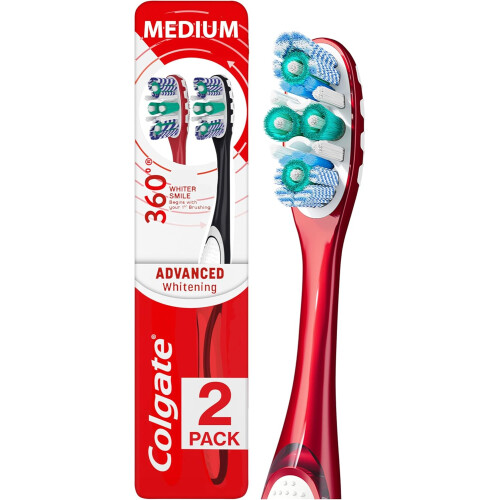 Colgate Colgate 360 Whitening Toothbrush 2 Pack