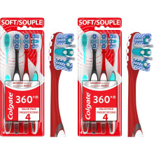 Colgate 360 WhiteningSoft Toothbrush 1Count, 8Pack