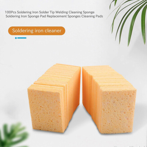 100 pieces Soldering iron tip cleaning sponge Replacement pad 1