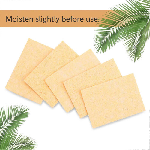 100 pieces Soldering iron tip cleaning sponge Replacement pad 2