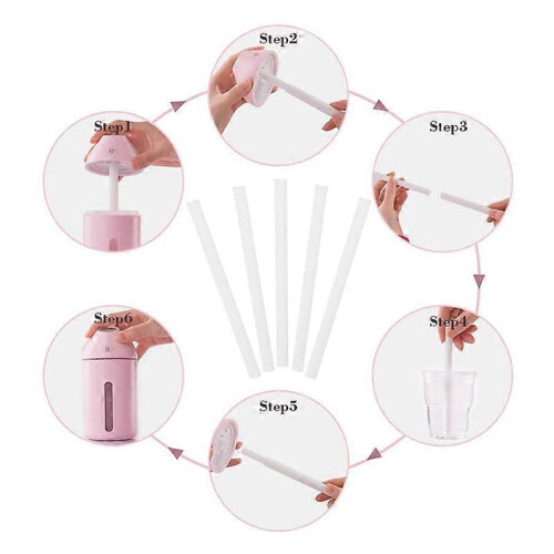 60pcs cotton swab filter replacement wraps compatible with portable USB-powered humidifiers 1