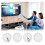 4pcs 60mm Hole TV Wall Cable Hijacks compatible with Wall-Mounted TVs 2