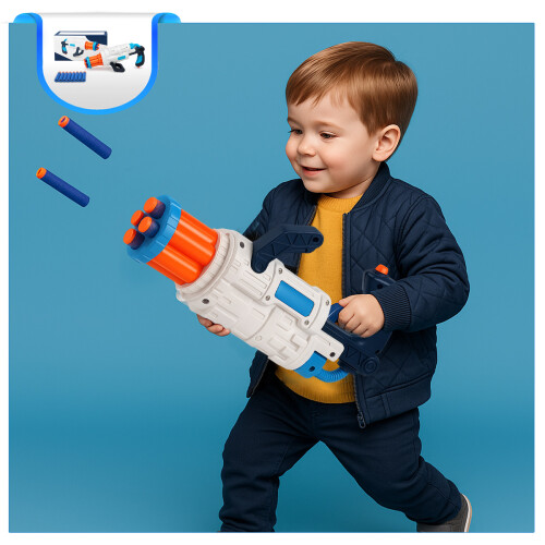 Kids Automatic Dart Blaster & 10 PCs Soft Bullet 2