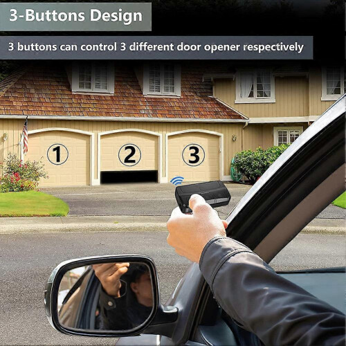 Wireless Garage Door Opener Multi-Frequency Code Remote Control compatible with unspecified brands 2