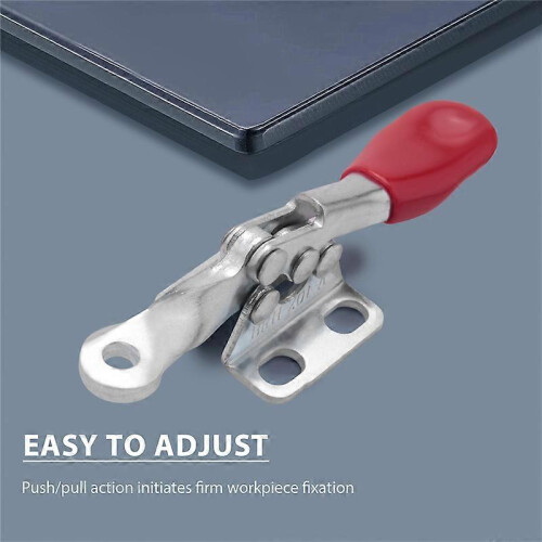 4 PCS 60 Lbs Non-slip Coated Horizontal Toggle Clamps 201A 1