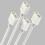 5V 3-Pin 1-Point 2-Hub ARGB Split Extension Cable compatible with Computer Motherboard 4