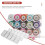 10pcs Professional Acrylic Poker Chips, 100-chip Trays (without Lids) 2