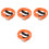 4Pièces LED Lumineuses Orange, Multiples Usages, Ajustables 2