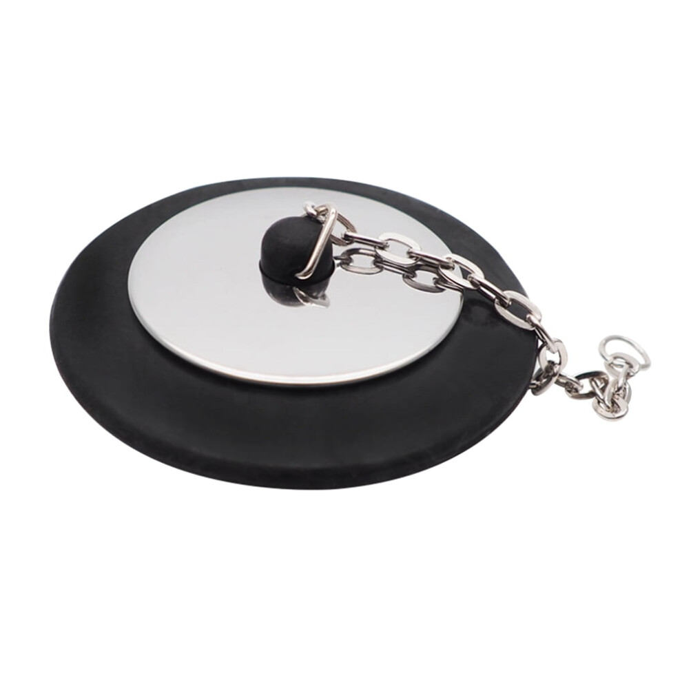 Rubber Drain Stopper With Chain 2.95X2.95x1.18 Inches 9418476799402