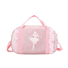 Rosa Balletttasche für Kinder – Nylon, verstellbarer Riemen