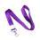 Set van 2 paarse ID-lanyards met metalen sluiting 1