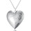 Collana con ciondolo a forma di cuore in lega d'argento 1