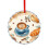 Coffee and Bread Glass Christmas Ornament Round 1