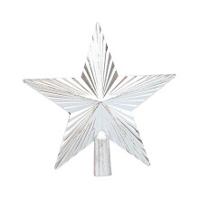Christmas Tree Topper Star Silver 7.87 Inch