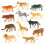 12 stk. realistiske jungeldyrfigurer 1