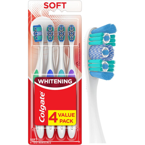 Colgate Colgate Whitening Toothbrush, 4 Count 1-Pack