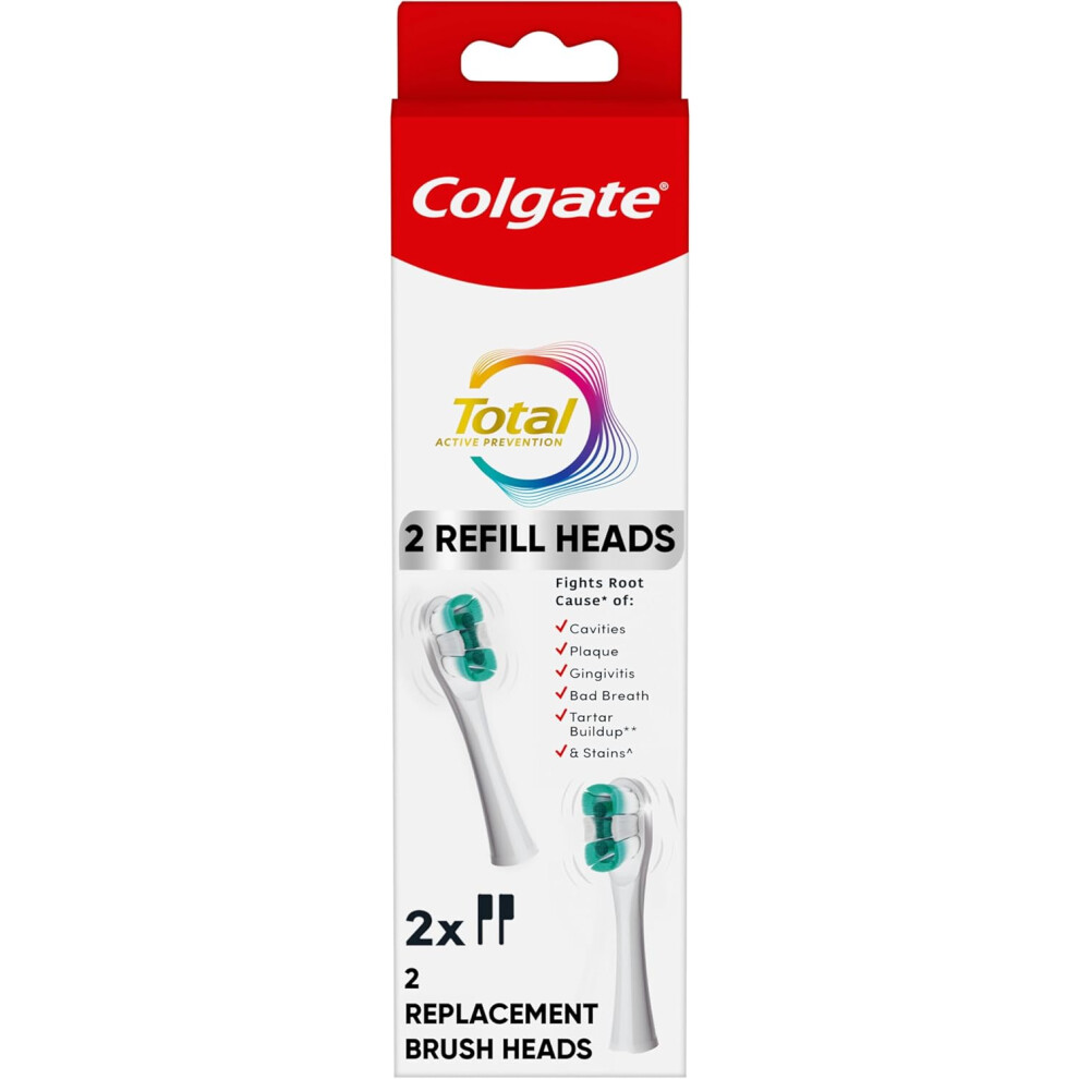 Colgate Total Battery Replacement Toothbrush 2Pack White