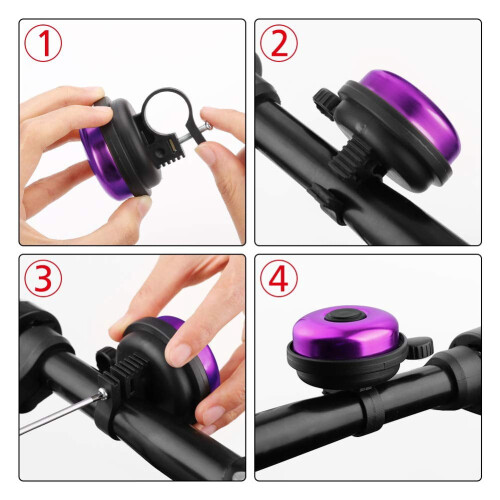 Campanello in alluminio per manubri da 21-22 mm 2