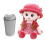 Pluche prinsessenpop (35 cm) met hoed en rok. 4