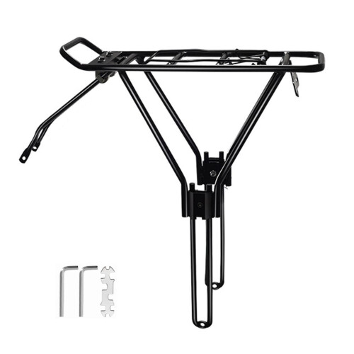 Cykelställ bak, aluminiumlegering, monterat på ram, 1-pack 1