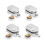 4pcs 23mm Shower Door Rollers Sliding Shower Door Wheels Replacement Rollers (2 Top & 2 Bottom) 3