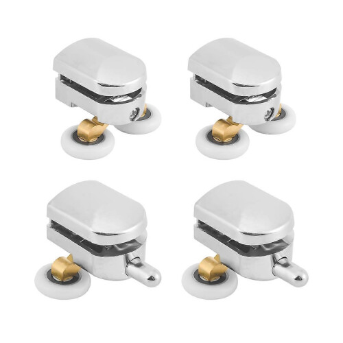 4pcs 23mm Shower Door Rollers Sliding Shower Door Wheels Replacement Rollers (2 Top & 2 Bottom) 2