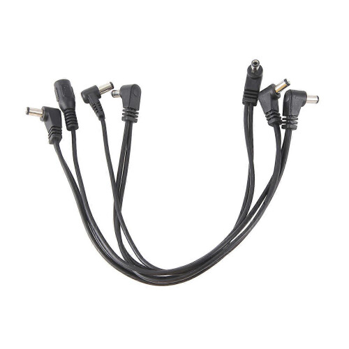 6 Ways Electrode Daisy Chain Harness Copper Cable for Guitar Effects Power Supply Adapter Splitter 1