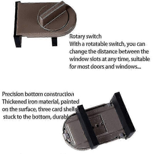 4 Pcs Sliding Sash Stopper Security Lock, Suitable for Window Cabinet Sliding Doors 1