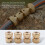 4 Pc 1/2 inch Brass Hose End Quick Connect Fitting Connector compatible with Gard 2