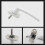 4 Pieces White Universal Aluminum Window Handle Fits Left And Right 3