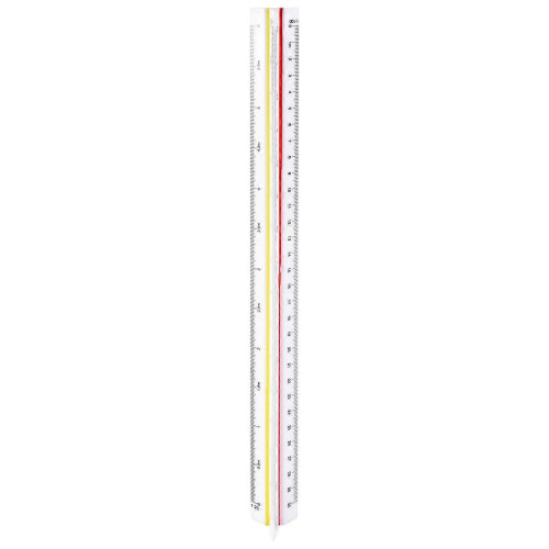 1:20 1:25 1:50 1:75 1:100 1:125 Plastic Triangular Scale Ruler 2