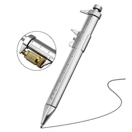 10 τεμάχια στυλό 0-100 mm Vernier Caliper Πολυλειτουργικό Gadget για ξυλουργούς και ξυλουργούς 1