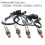 4Pcs Up+Downstream Lambda O2 Oxygen Sensor 11787530282 11787512985 compatible with BMW E87 120i E90 320i E91 3