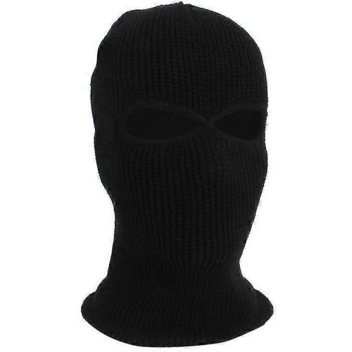 2 Hole Balaclava Hood Cap Full Face Mask-Gray 1