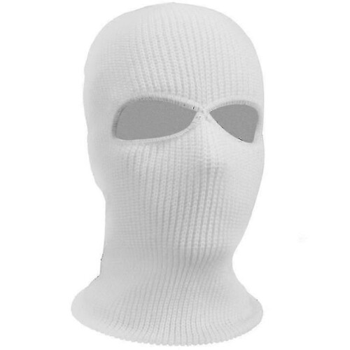 2 Hole Balaclava Hood Cap Full Face Mask-Gray 2