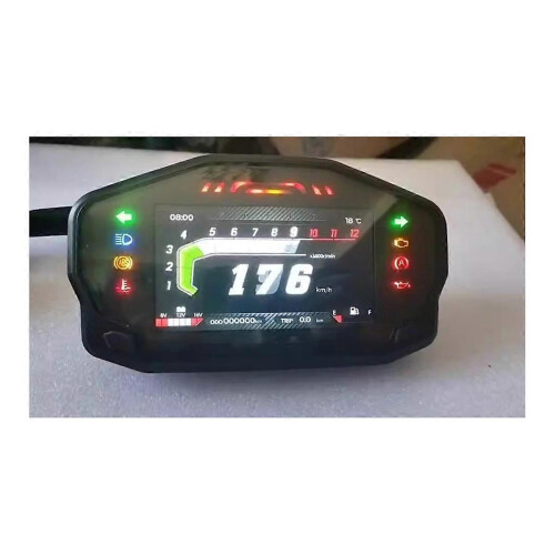 Ψηφιακό στροφόμετρο LCD για μοτοσικλέτα, ταχύμετρο 12000 στροφών, για 2-4 κυλίνδρους 2